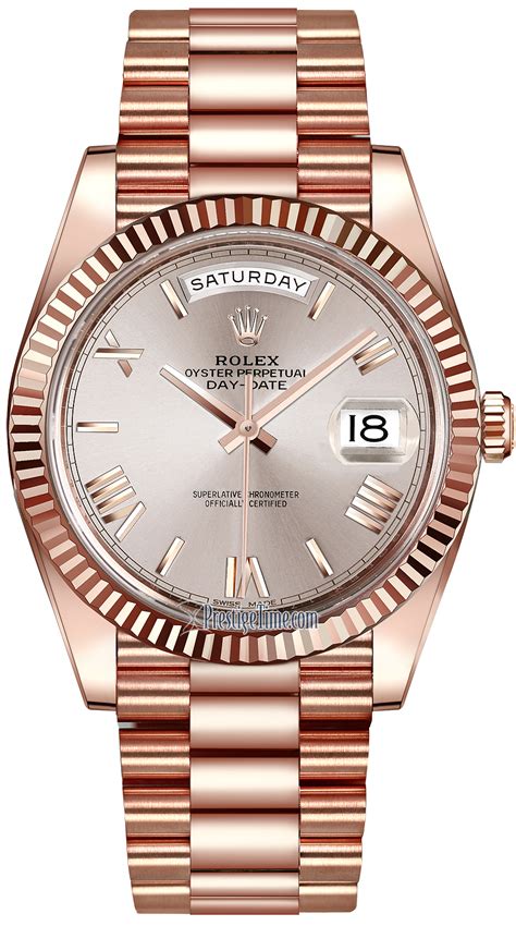 rolex day-date everose gold|rolex day date reference 228235.